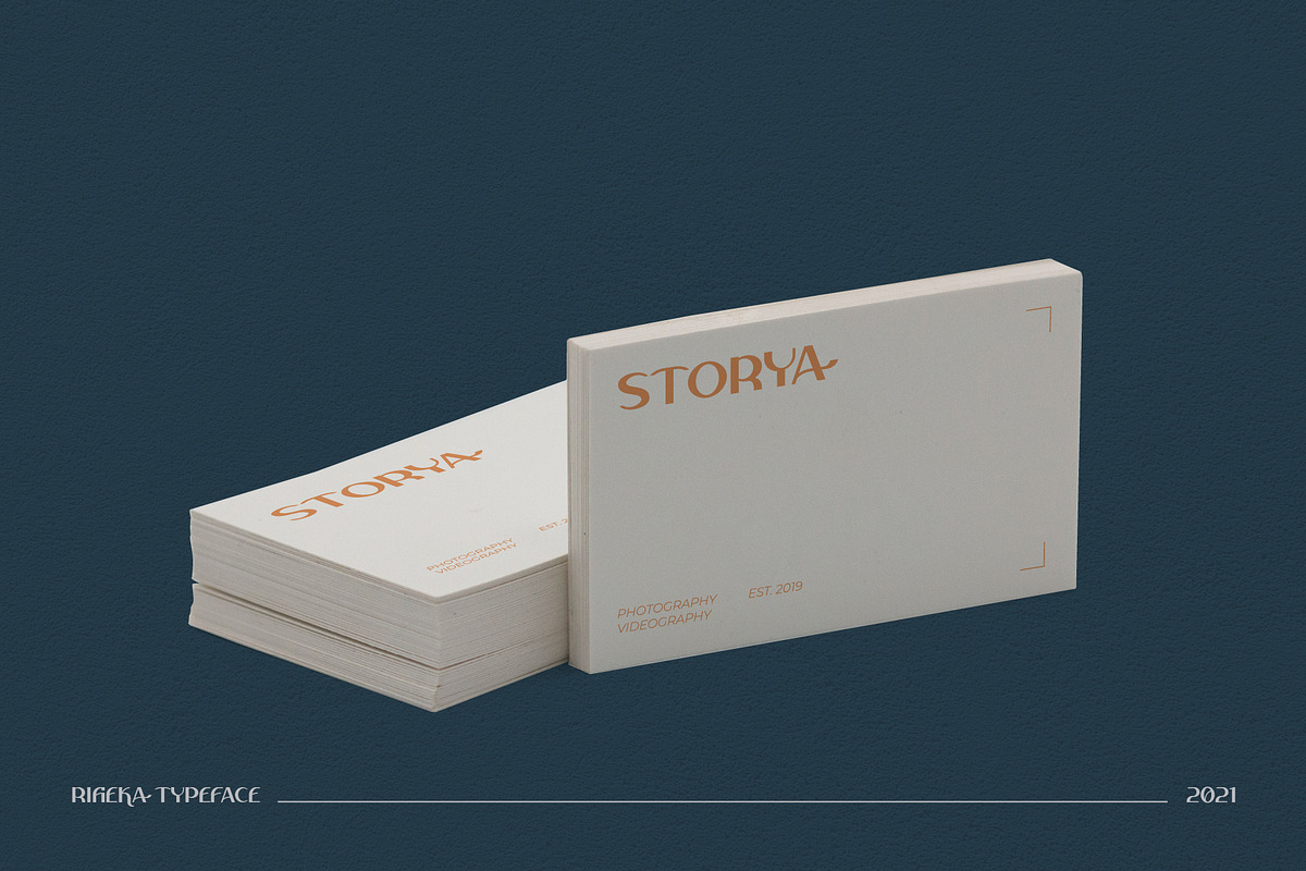 Rifieka // Modern Display Typeface, a Sans Serif Font by Letterature Std. (Photo 8 of 10)