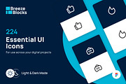 224 Essential Figma Icons, an Icon by Breeze Blocks (Thumbnail 1 of 6)