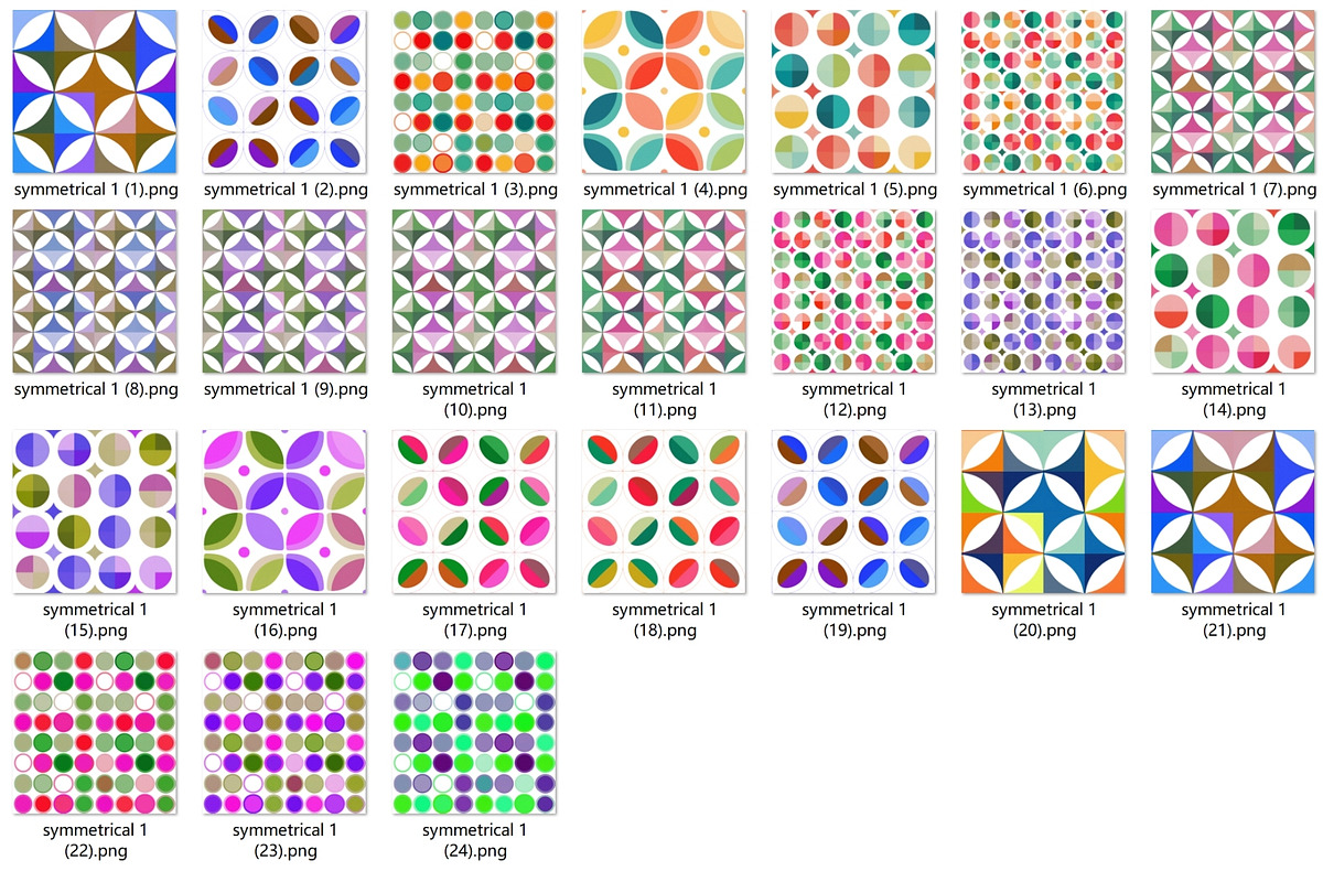 24 seamless geometry symmetrical, a Pattern Graphic by ARTOZEN DIGITAL (Photo 18 of 18)