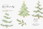 pastel winter watercolor clipart set, a Decorative Illustration by Patishop Art (Thumbnail 6 of 8)
