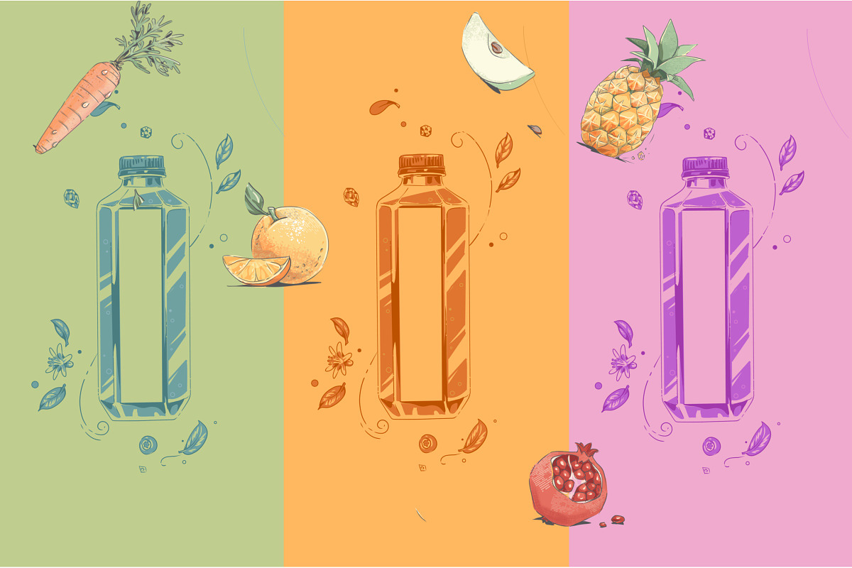 Watercolor fruit brand kit, a Food Illustration by Schumacher Shop (Photo 9 of 9)