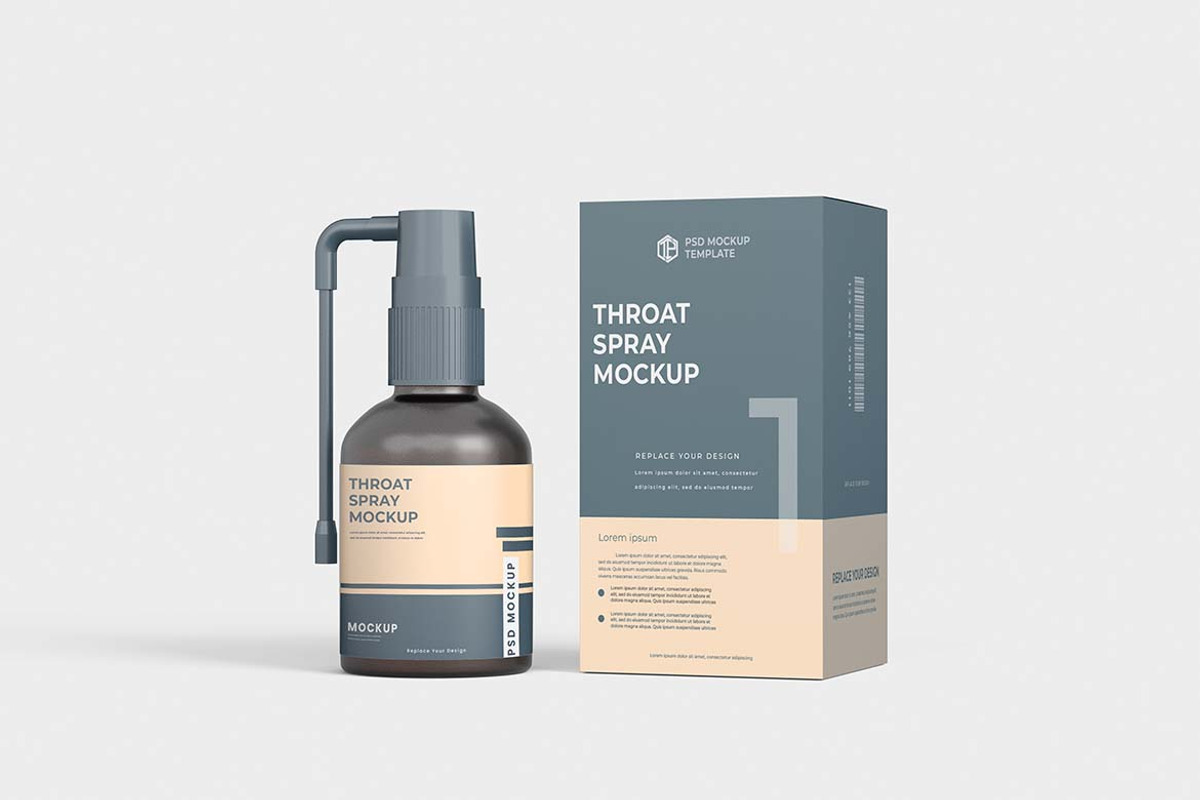 Plastic throat bottle mockup, a Packaging Mockup by tiyasprabawa (Photo 2 of 5)