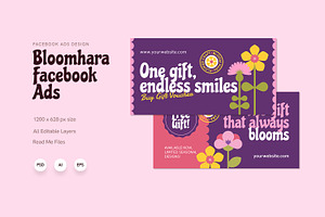 Bloomhara - Facebook Ads, a Social Media Template by Fannan Studio
