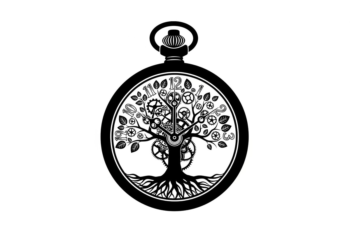 Steampunk Tree of Life Symbol Bundle, an Illustration by yasushie (Photo 12 of 31)