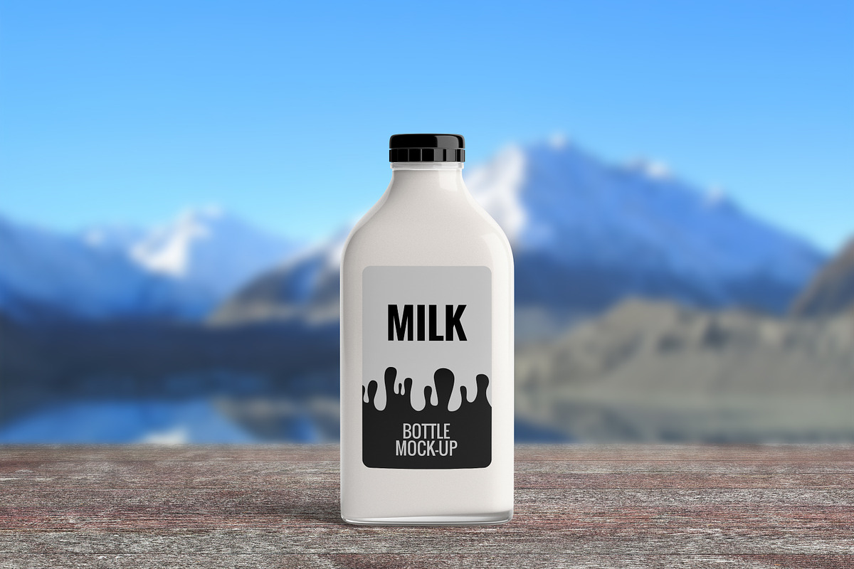 Milk Bottle Mock-Up 2 (Big), a Packaging Mockup by AY Mock-Ups (Photo 11 of 11)