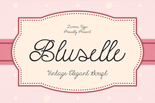Bluselle - Whimsical Script Font