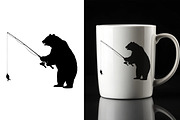Wild Bear Silhouette Wildlife Animal, an Animal Illustration by Unique Design Team (Thumbnail 2 of 5)