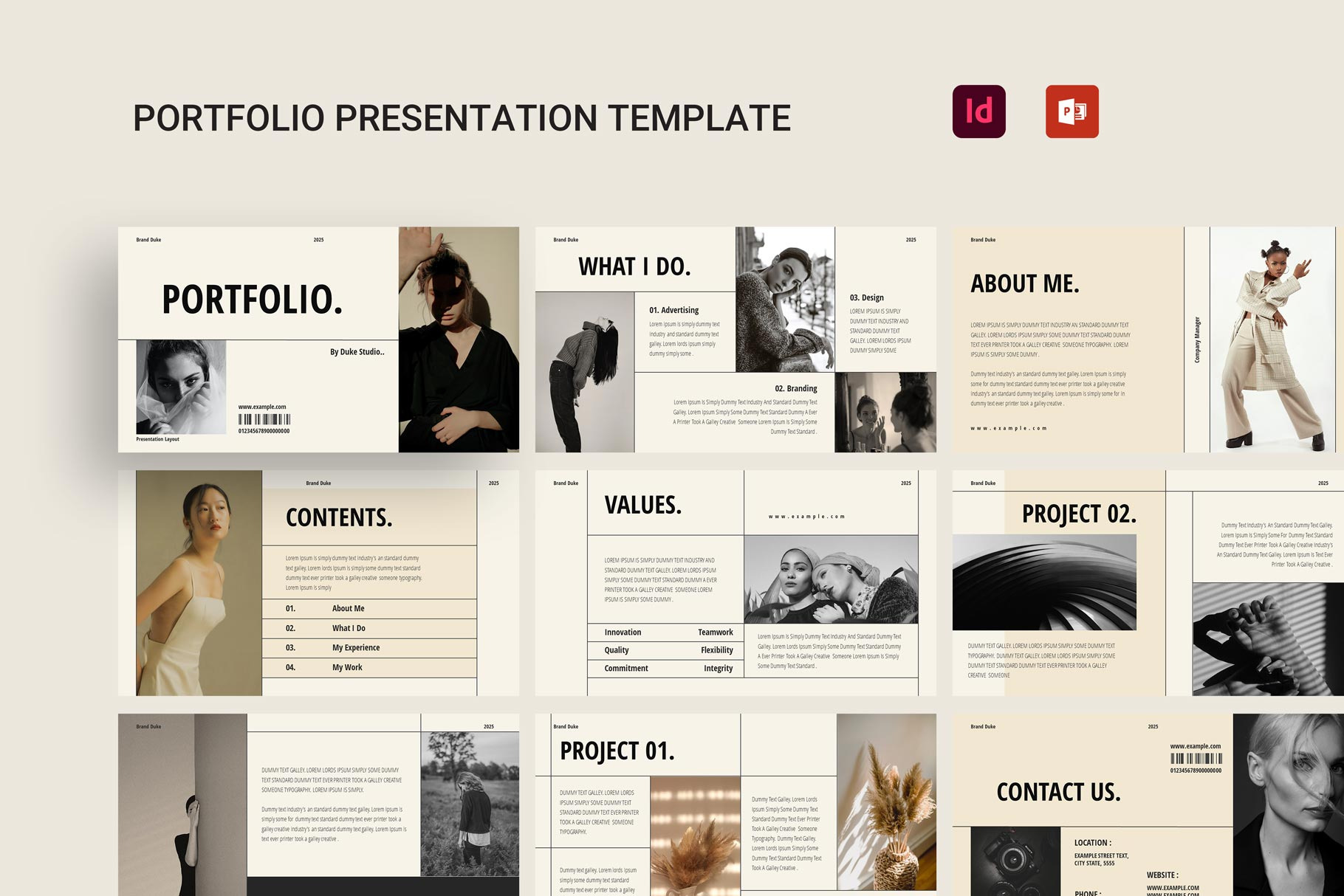 Portfolio Presentation Template, a Presentation Template by E-Type