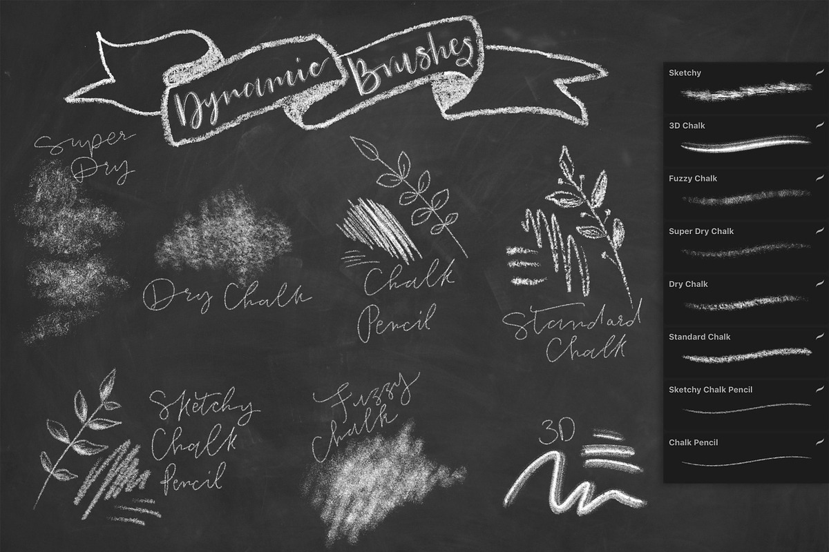 Chalkify Brushes for Procreate preview 2