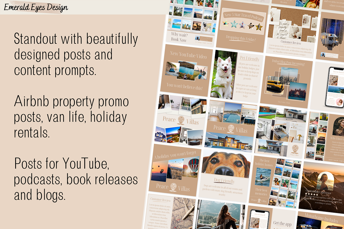 390 Travel Canva Instagram Neutral, a Social Media Template by Emerald Eyes Design (Photo 8 of 11)