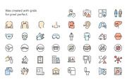 Stop virus colored outline iconset, an Outline Icon by LAFS (Thumbnail 4 of 4)