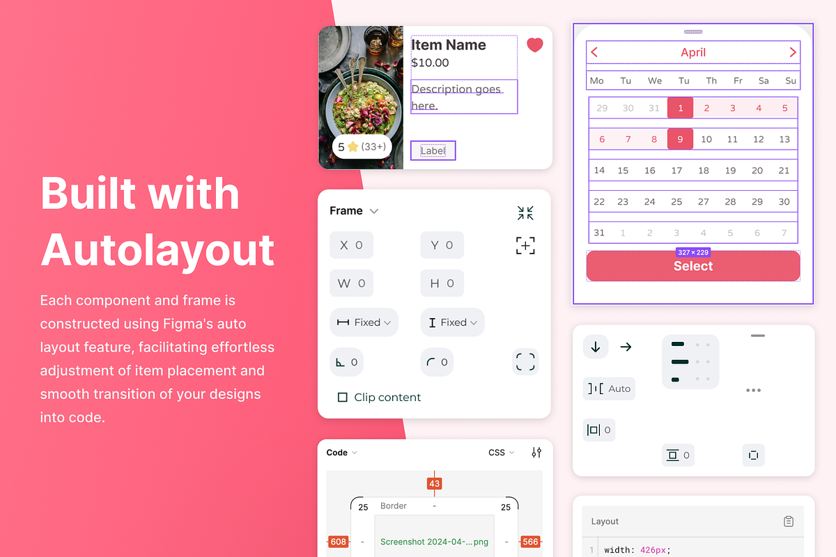 Design System with Figmas Variables, an UI Kit Template by MilasDesigns (Photo 7 of 7)