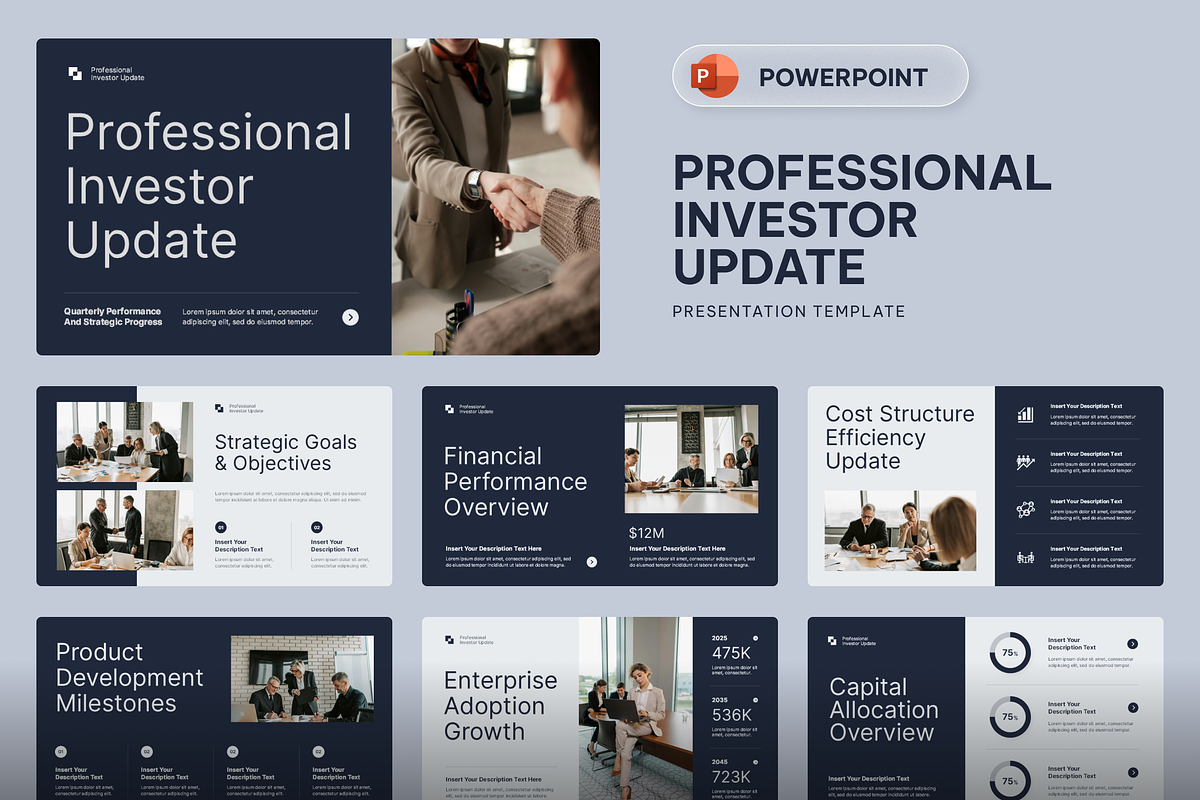 Professional Investor Update, a Presentation Template by Sixtemp (Photo 1 of 3)