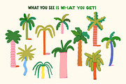 Palm Trees! Painted Illustrations, a Graphic by Studio Funshop by Kelli (Thumbnail 3 of 4)