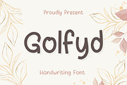 Golfyd Handwriting Font, a Handwritten Font by Aisyah (Thumbnail 1 of 4)