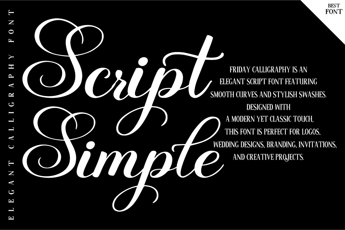 Friday Calligraphy, a Script Font by Aura Typeface (Photo 3 of 8)