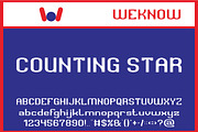 Counting Stars font, a Sans Serif Font by weknow (Thumbnail 1 of 8)