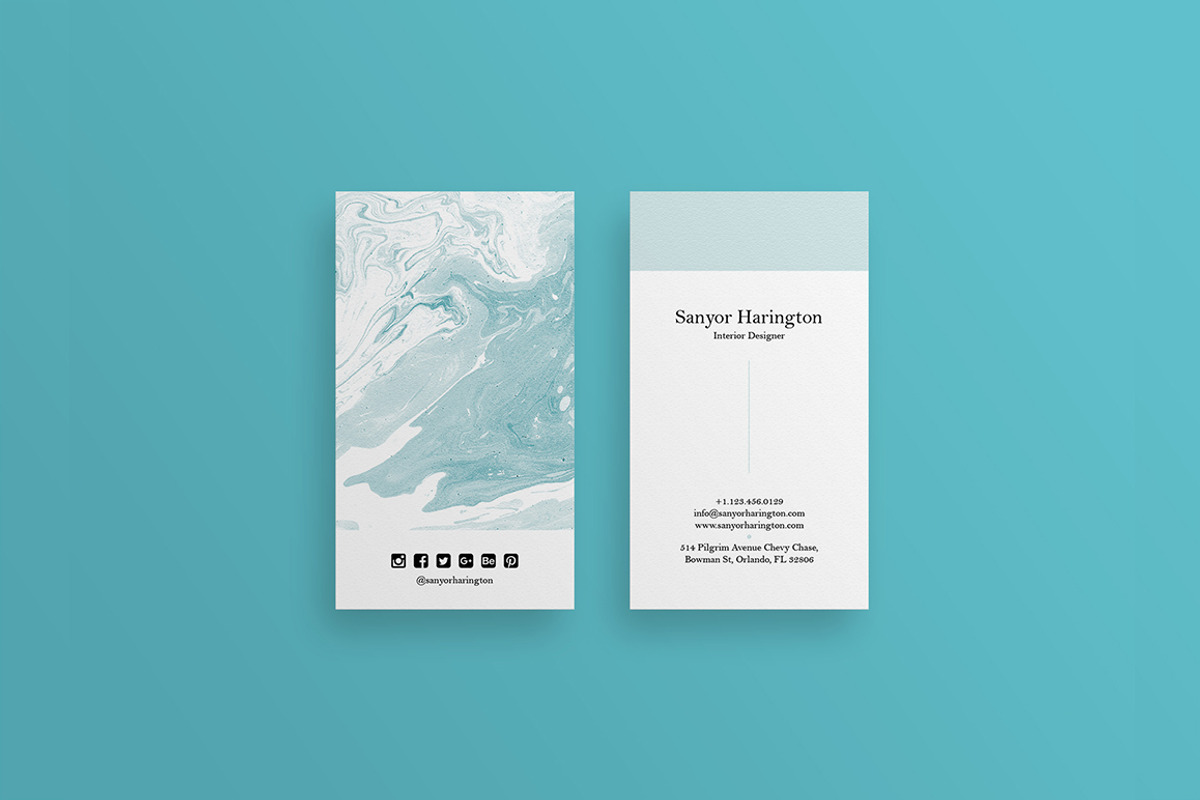 Modern Minimal Business Card, a Business Card Template by GraphicsEgg (Photo 1 of 3)