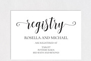 Registry Cards Editable SHR456, an Invitation Template by Shafura_Wedding (Thumbnail 3 of 5)