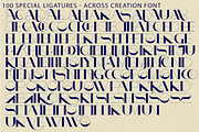 ACROSS CREATION FONT, a Serif Font by 177Studio (Thumbnail 8 of 8)