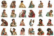Juneteenth Clipart Black Woman Lion, an Illustration by DreamPrint404 (Thumbnail 2 of 5)