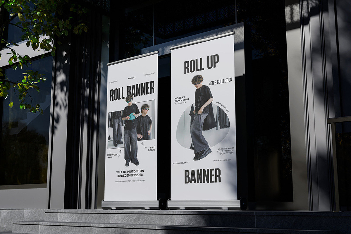 High Quality Roll Up Banner Mockup, a Product Mockup by AKMAL STUDIO (Photo 4 of 5)