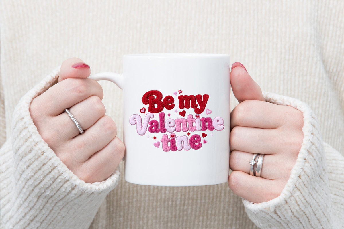 Be My Valentine Png Faux Yarn Latch, a Texture Illustration by designcity5 (Photo 2 of 9)