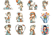 Whimsical Cute Mother's Day Clipart, an Illustration by Designking (Thumbnail 3 of 5)