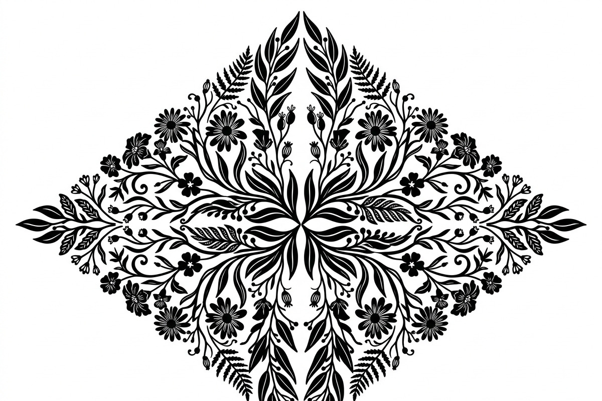 60 Romantic Diamond Wall Floral, a Decorative Illustration by Amazin_art (Photo 21 of 45)