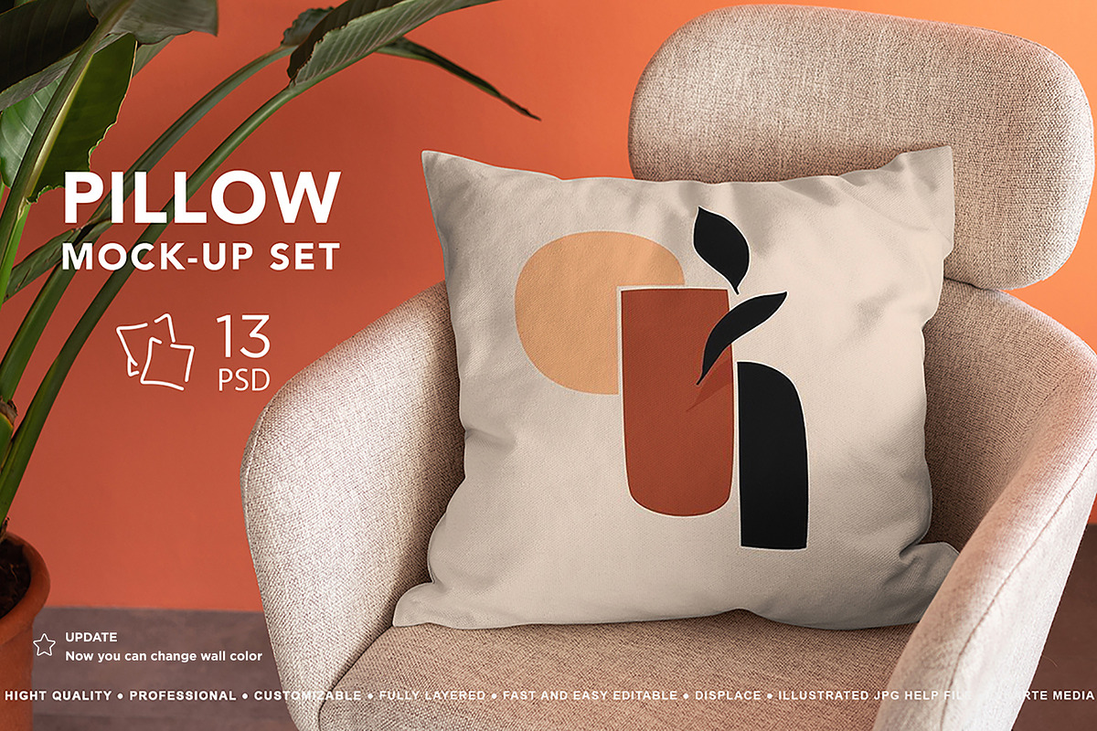 Pillow Mock-Up Set, a Product Mockup by Dikarte.Store (Photo 1 of 16)