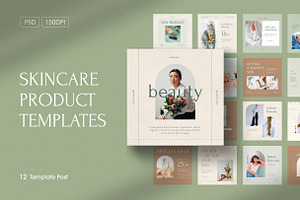 Skincare product template