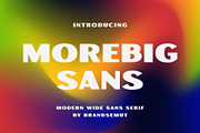 Morebig Sans || Modern Bold Sans, a Sans Serif Font by BrandSemut (Thumbnail 1 of 6)