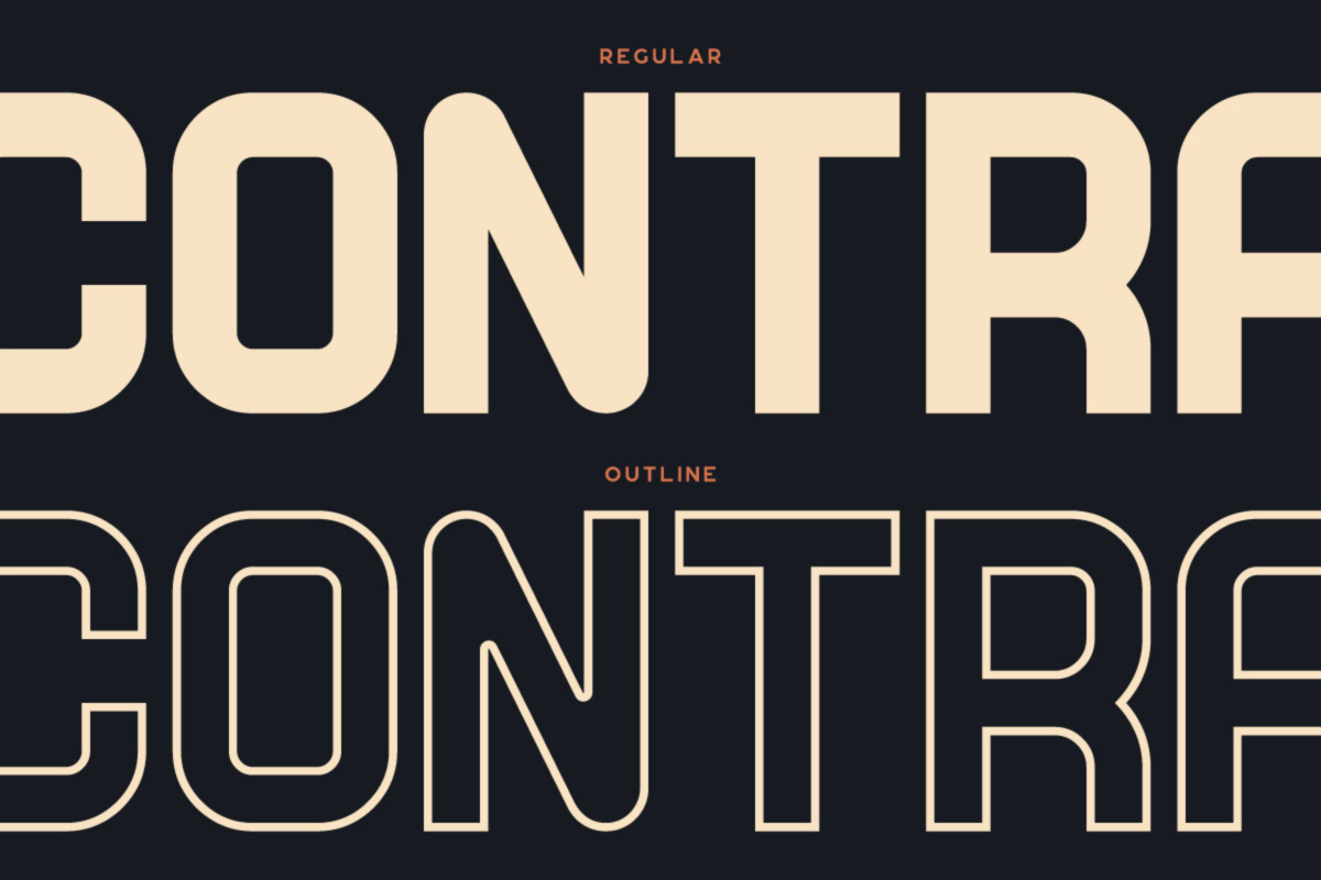 Contra Typeface, a Font by Tugcu Design Co. (Photo 3 of 4)