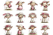 Easter Lamb Clipart, an Illustration by Designking (Thumbnail 3 of 5)