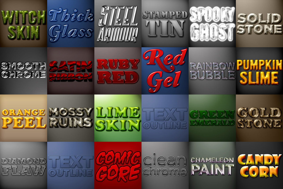 Photoshop Styles Mega Collection 1, a Layer Style Add-On by Design Panoply (Photo 4 of 5)
