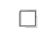 Modern Square Frame SVG Bundle, an Illustration by Creativeshirt (Thumbnail 13 of 31)