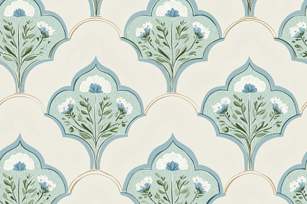 Seamless floral pattern preview 3