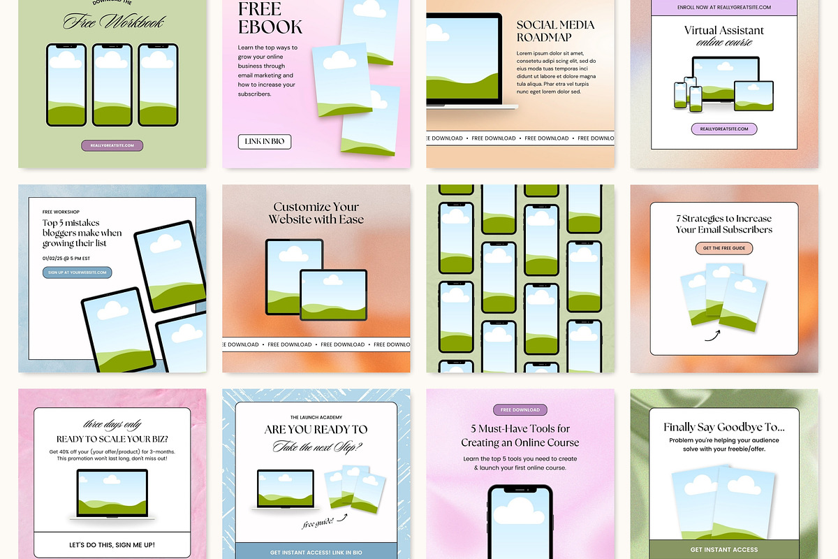 Canva Digital Product Templates, a Social Media Template by Fallon Gerst (Photo 3 of 15)