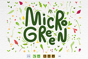 Microgreens Logo Vector Set, an Object Illustration by ElenaKovalyova (Thumbnail 9 of 16)