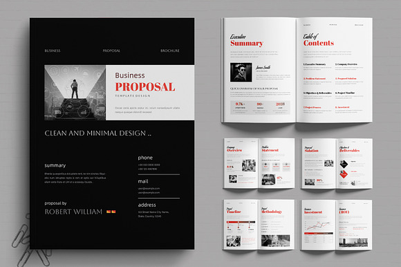 Minimal Business Proposal Layout preview 7