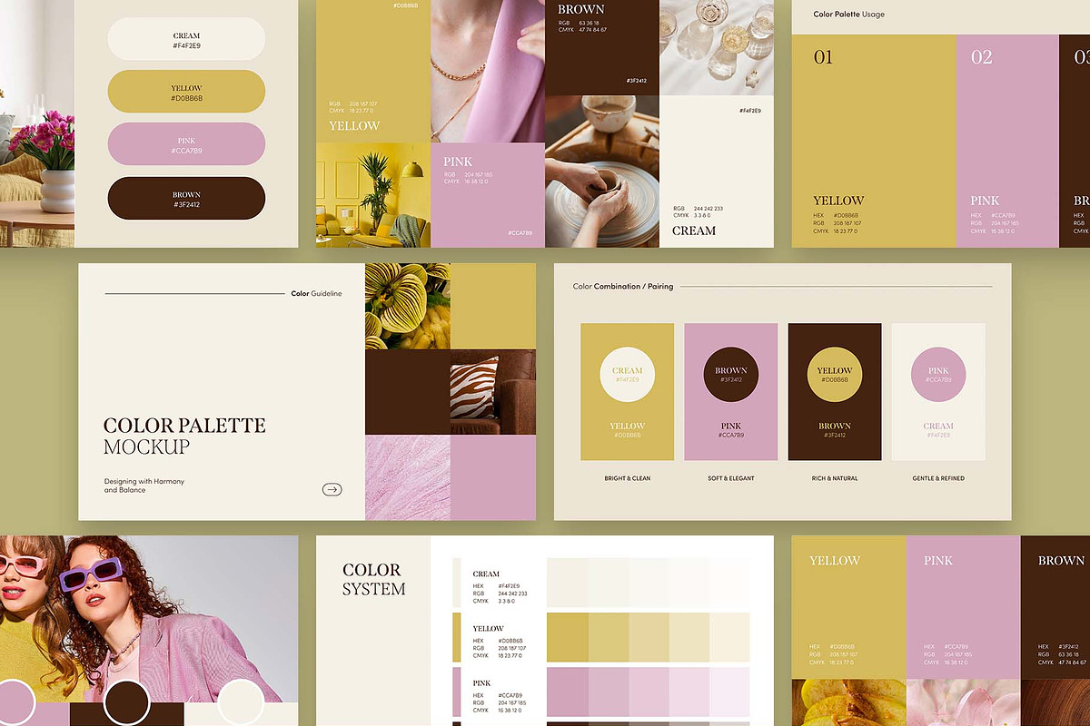 Color Palette Presentation Template, a Presentation Template by DesignerCandies (Photo 6 of 6)