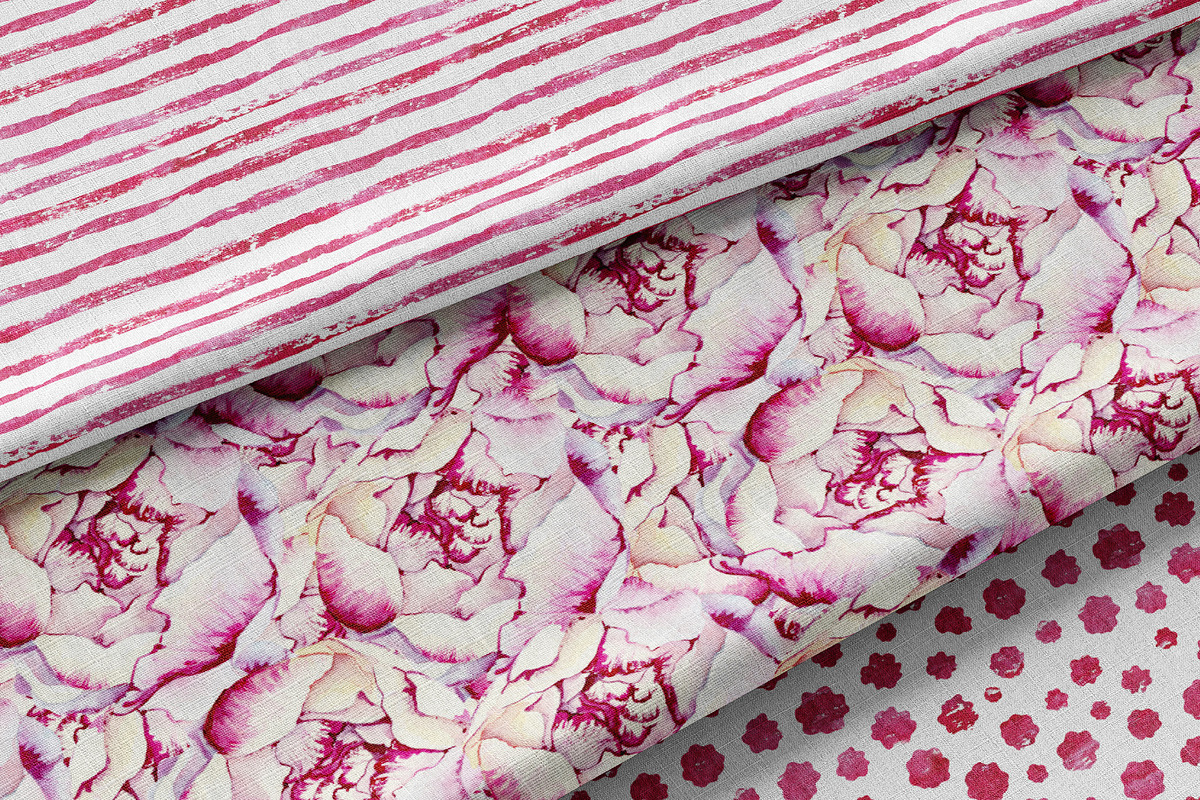 Peonies, floral digital paper, a Pattern Graphic by Artmanata (Photo 6 of 10)