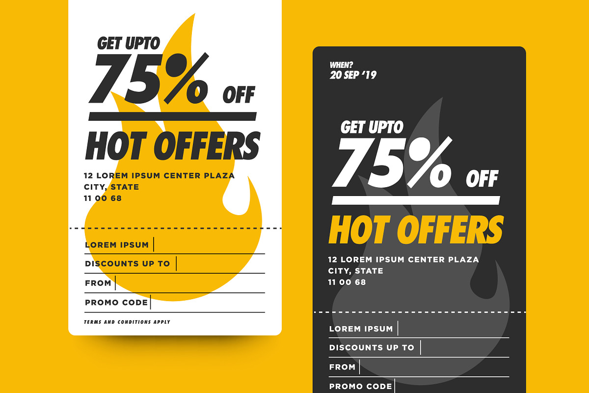 Set of Sale and Discount Banners, a Flyer Template by Orange Graphics (Photo 6 of 6)