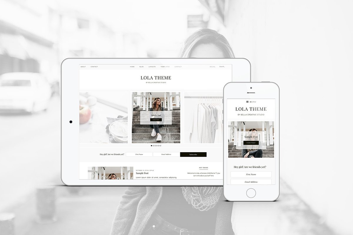 Lola - WordPress Theme, a WordPress Template by Bella Creative Studio (Photo 3 of 3)