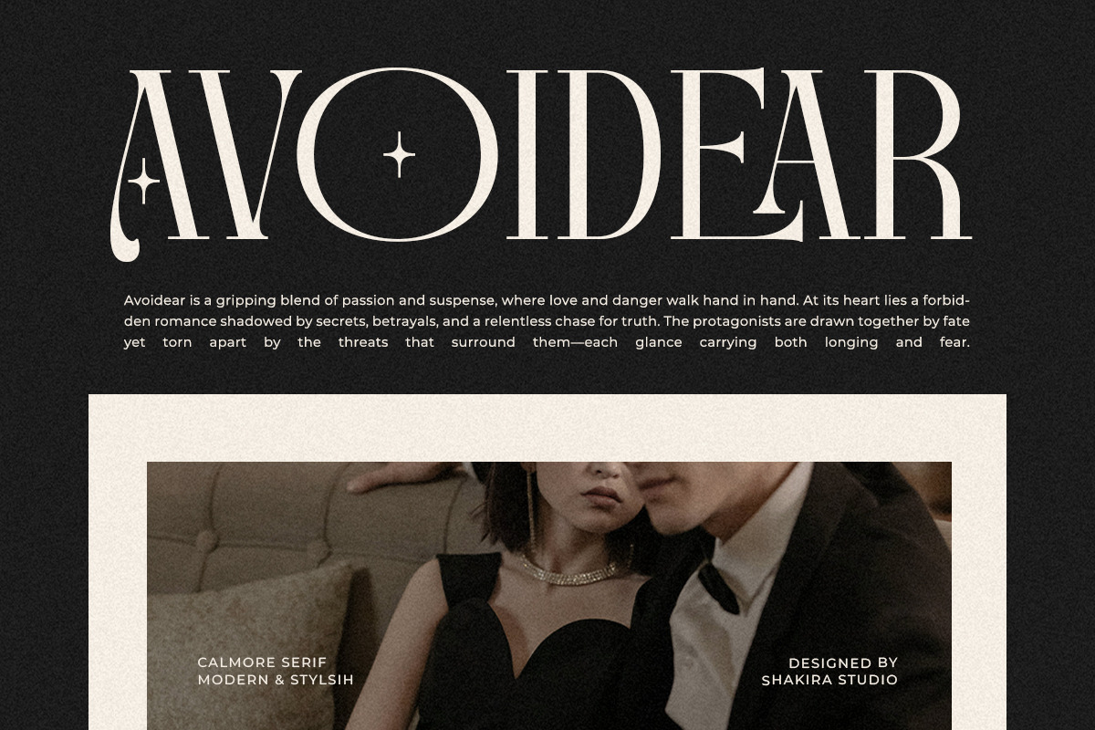 Calmore - Modern Elegant Serif, a Serif Font by Shakira Studio (Photo 4 of 10)