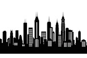 City Skyline Silhouette Bundle, an Illustration by jahid234 (Thumbnail 33 of 41)