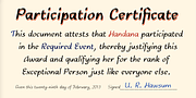 Handana, a Handwritten Font by Ingrimayne Type (Thumbnail 3 of 9)
