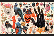 Halloween: Spooky Delights, a Seasonal Illustration by Lilithcollageart (Thumbnail 1 of 10)