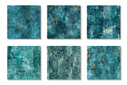 Teal Grunge Seamless Patterns, a Pattern Graphic by Canvas Craft (Thumbnail 3 of 9)