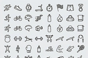 Bundle Vector EPS Sporty Outline, an Outline Icon by adenpinkstore (Thumbnail 1 of 14)